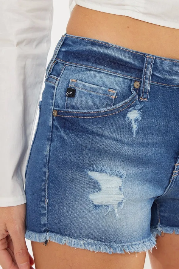 Mari • Mid Rise Fray Hem • All