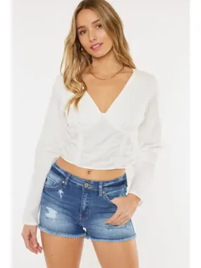 Mari • Mid Rise Fray Hem • All