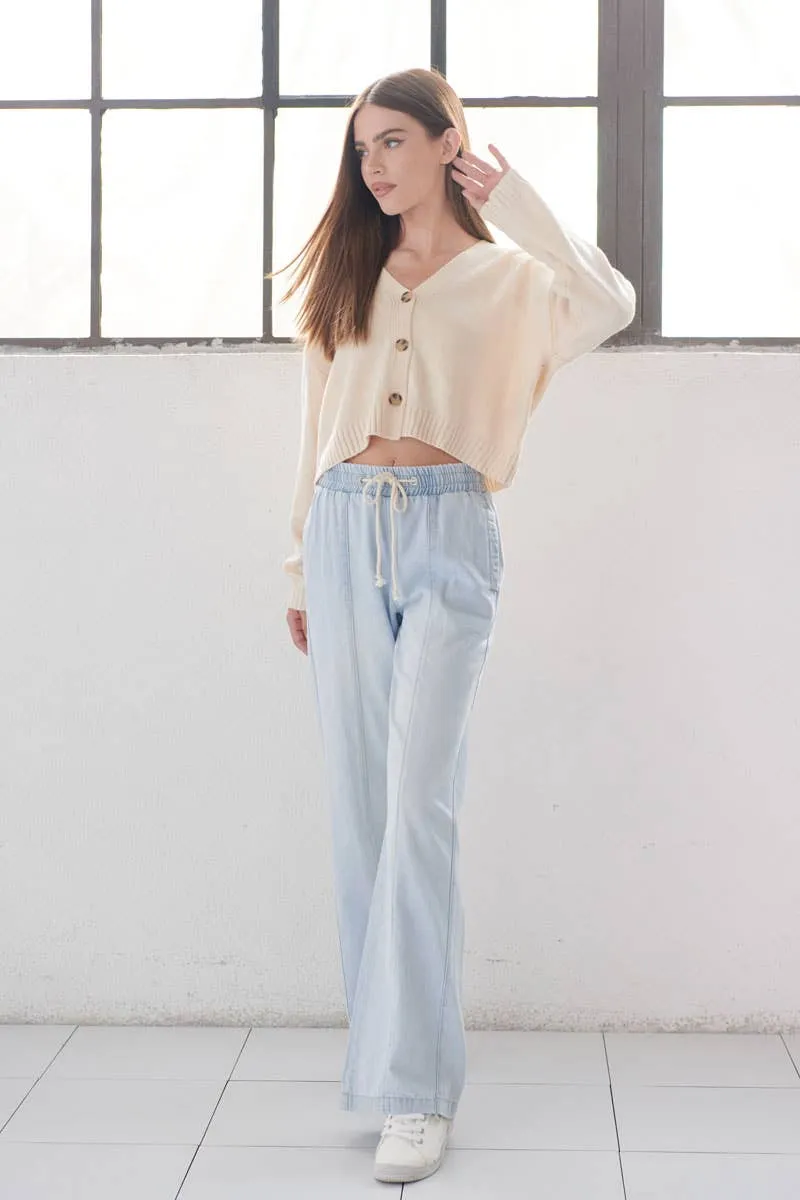 Max Drawstring Light Wash KanCan Jeans