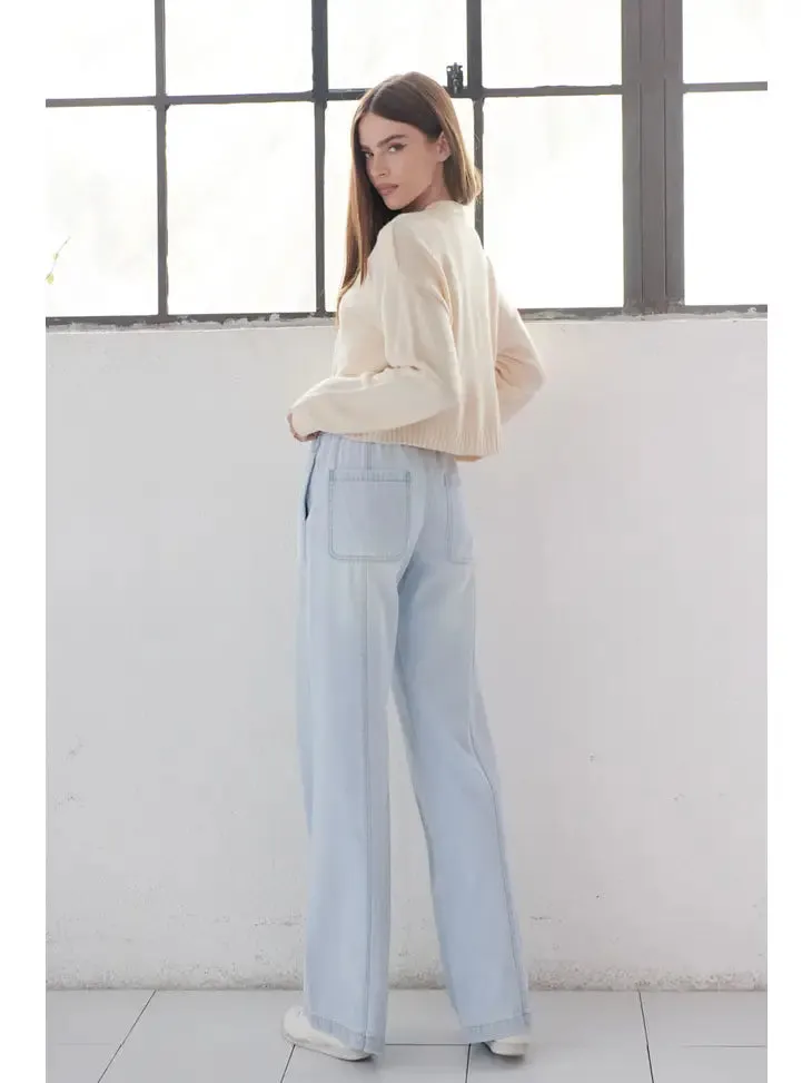 Max Drawstring Light Wash KanCan Jeans