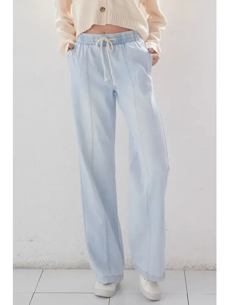 Max Drawstring Light Wash KanCan Jeans