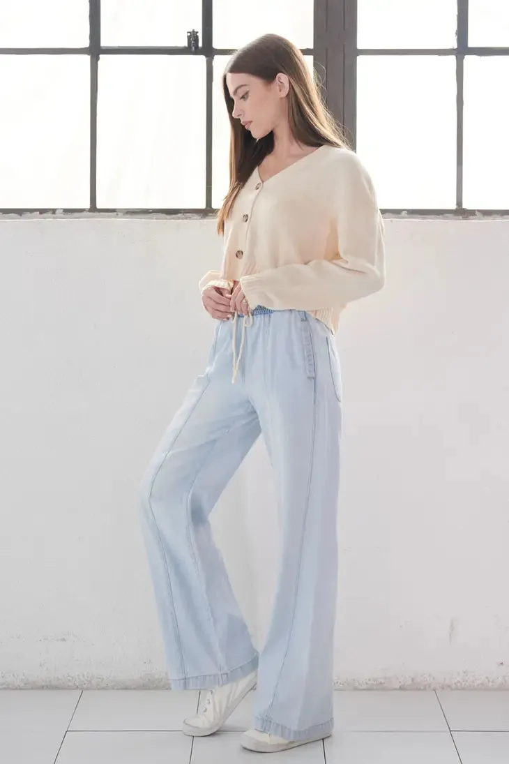 Max Drawstring Light Wash KanCan Jeans