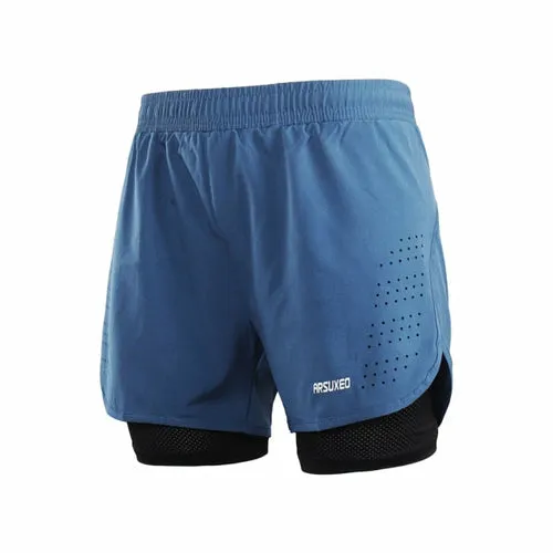 Men Running Shorts Outdoor Sports Training Exercise Jogging Gym