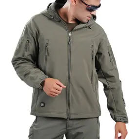 Mens Army Style Wind and Waterproof Jacket