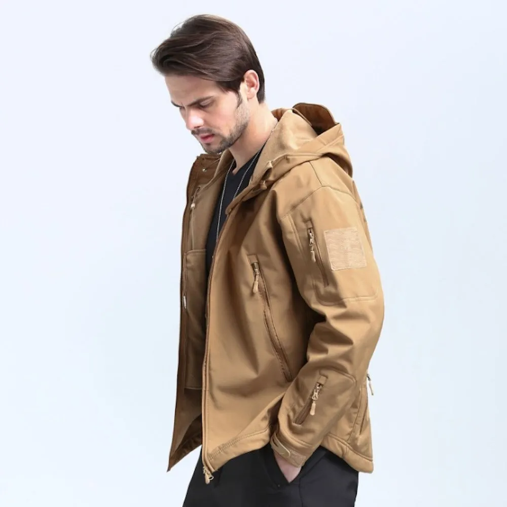 Mens Army Style Wind and Waterproof Jacket