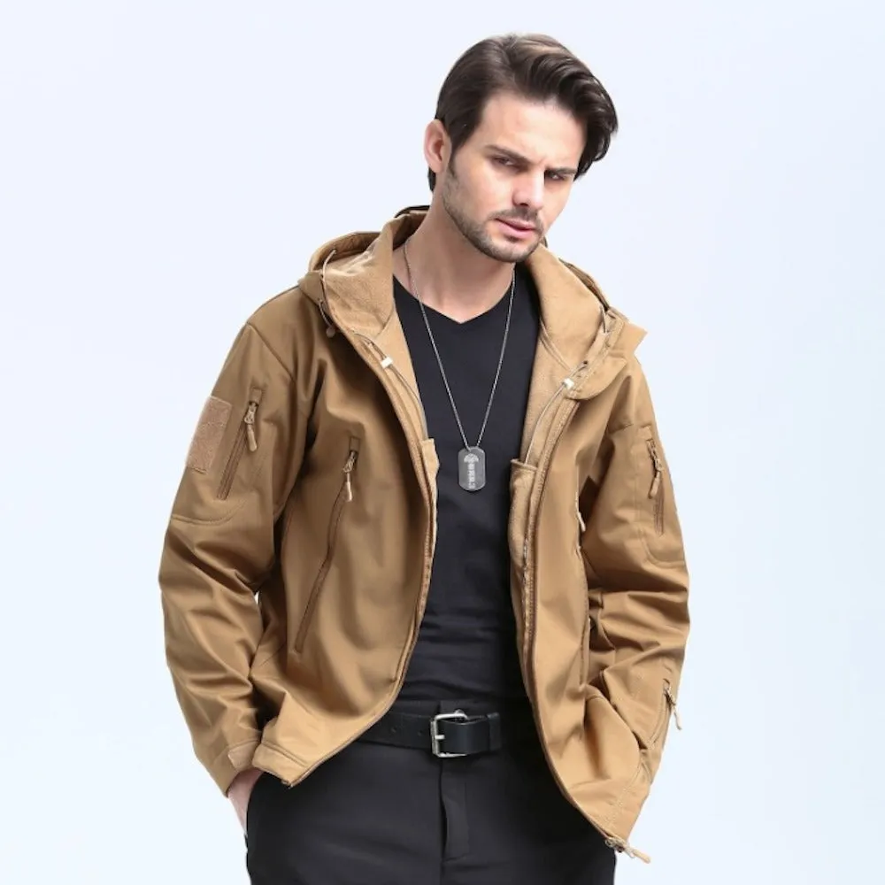 Mens Army Style Wind and Waterproof Jacket
