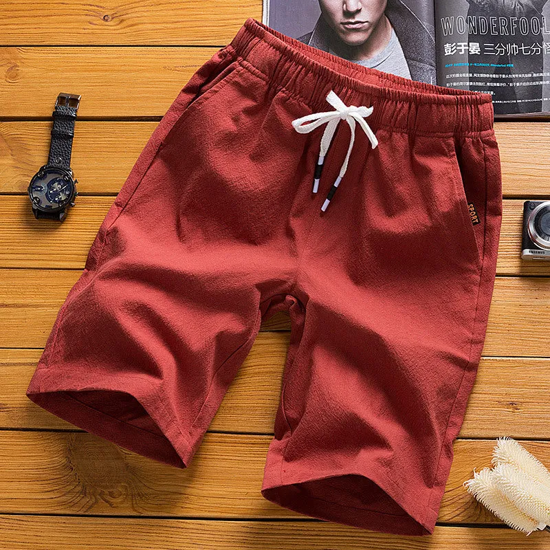 Men's linens fitness shorts