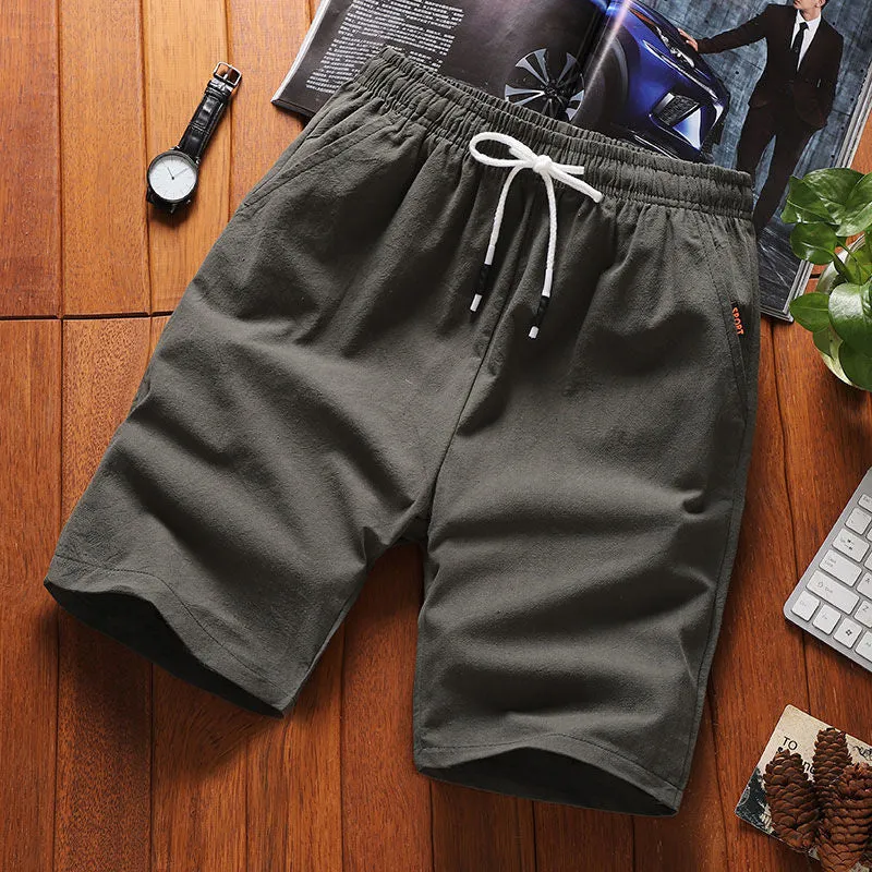 Men's linens fitness shorts