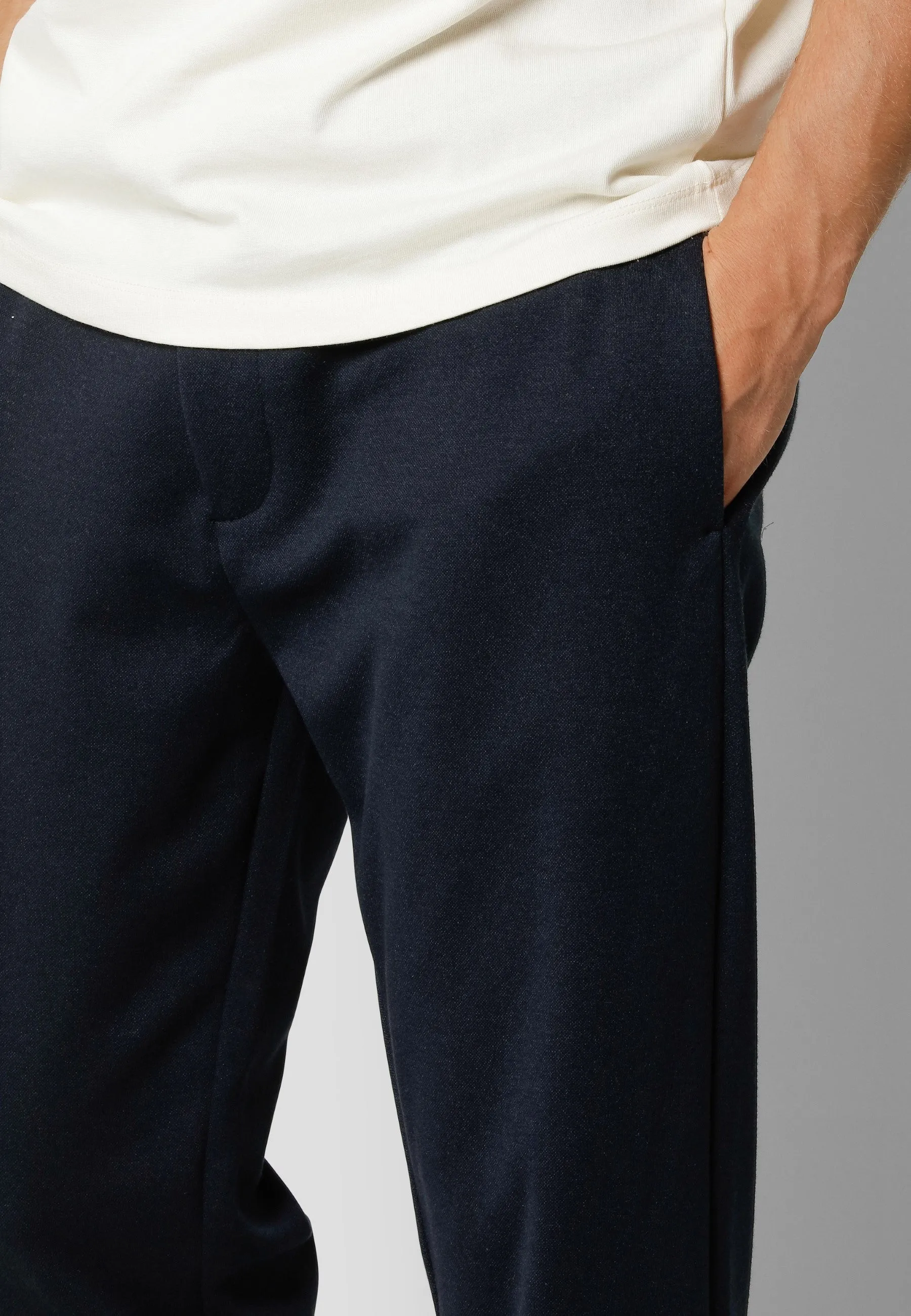 Milano jersey stretch pants - Navy