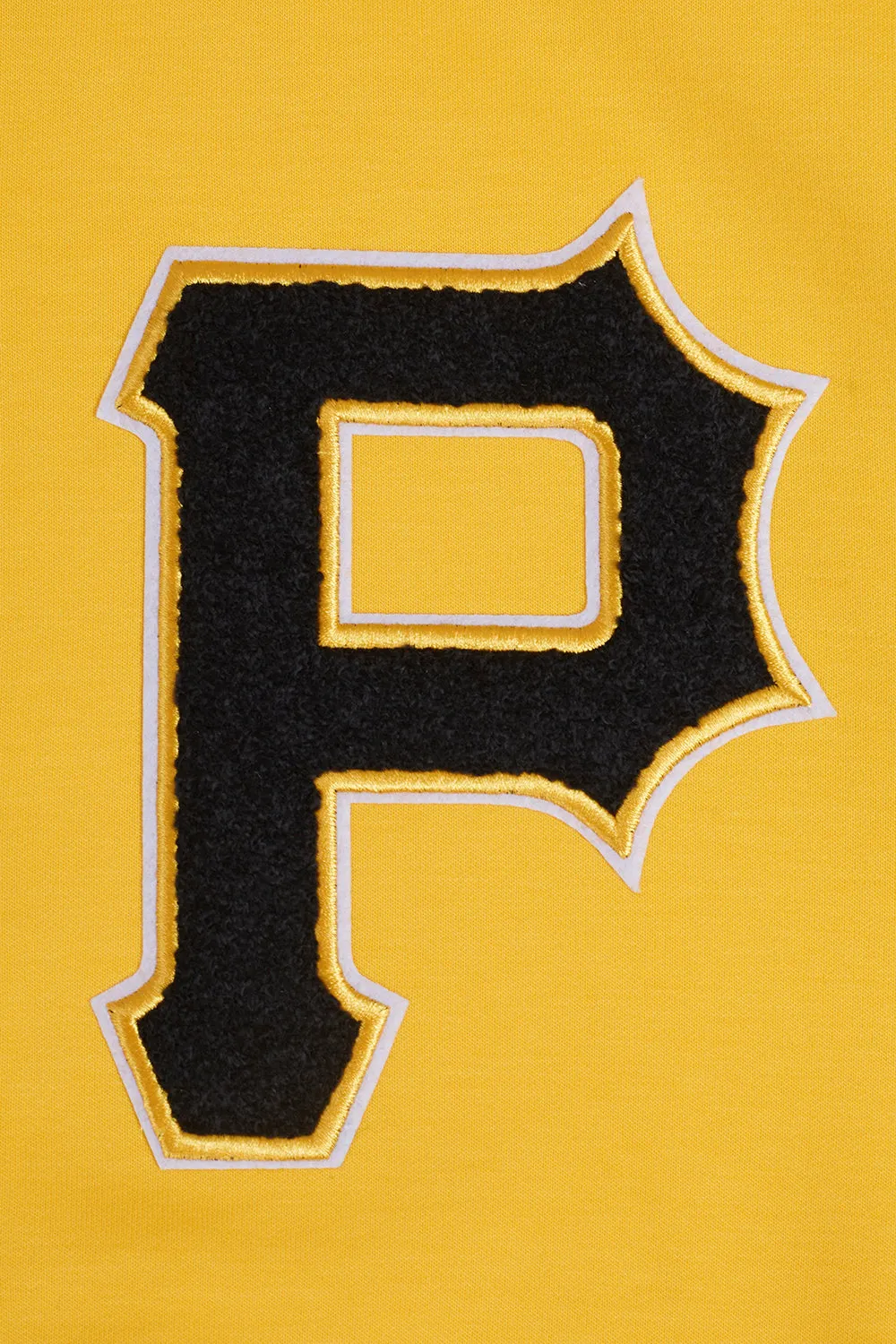 MLB PITTSBURGH PIRATES CLASSIC CHENILLE MEN'S FZ HOODIE (YELLOW)