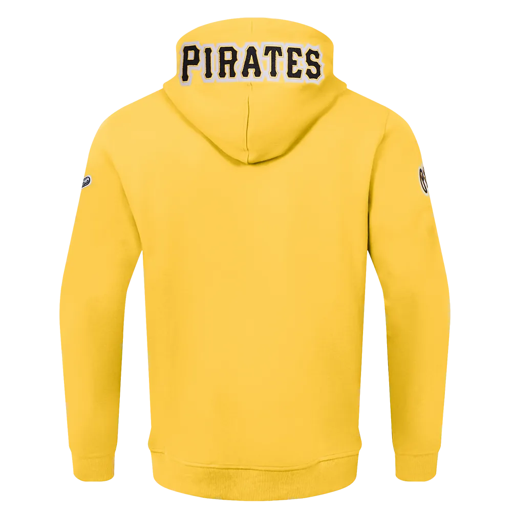 MLB PITTSBURGH PIRATES CLASSIC CHENILLE MEN'S FZ HOODIE (YELLOW)