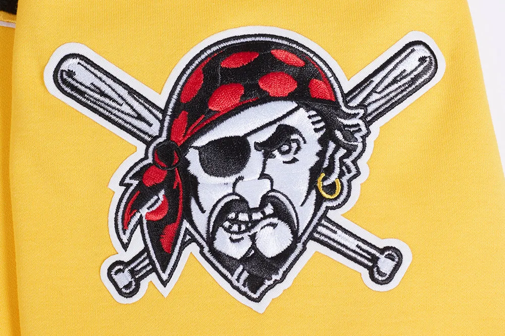 MLB PITTSBURGH PIRATES CLASSIC CHENILLE MEN'S FZ HOODIE (YELLOW)