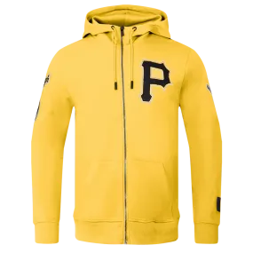 MLB PITTSBURGH PIRATES CLASSIC CHENILLE MEN'S FZ HOODIE (YELLOW)