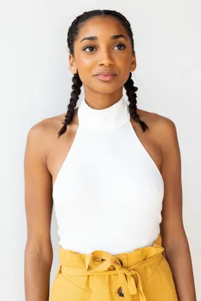 mock halter neck bodysuit