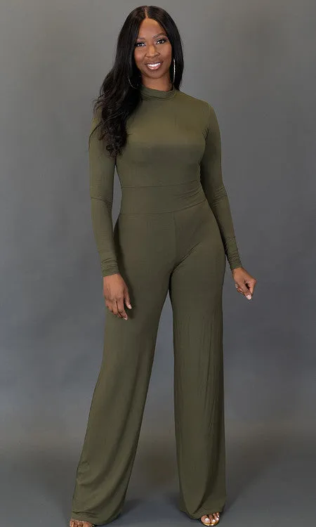 Mock Neck Bodysuit - Olive
