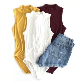 Mock Neck Bodysuit