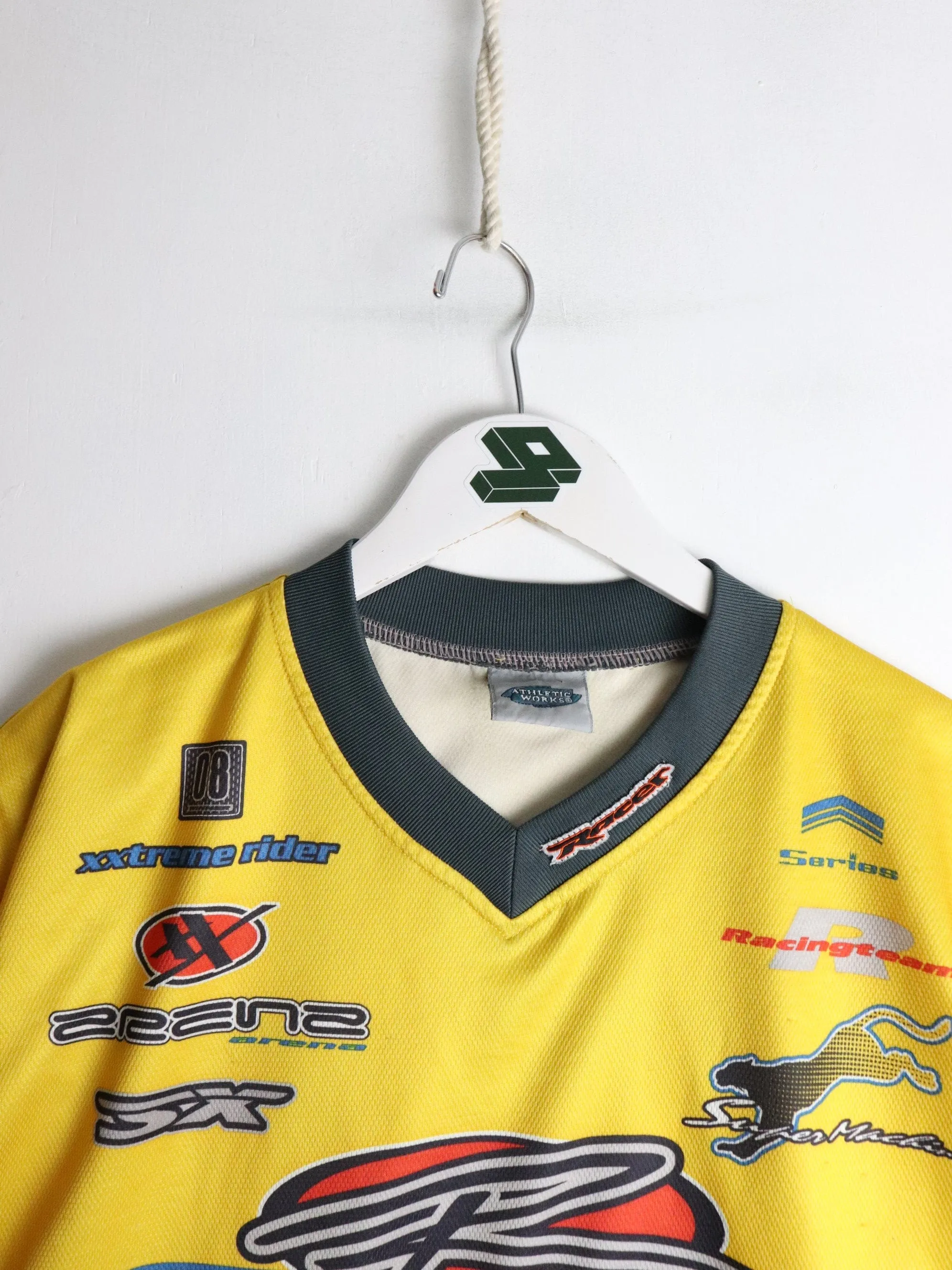 Motocross Jersey Mens XL Yellow Athletic