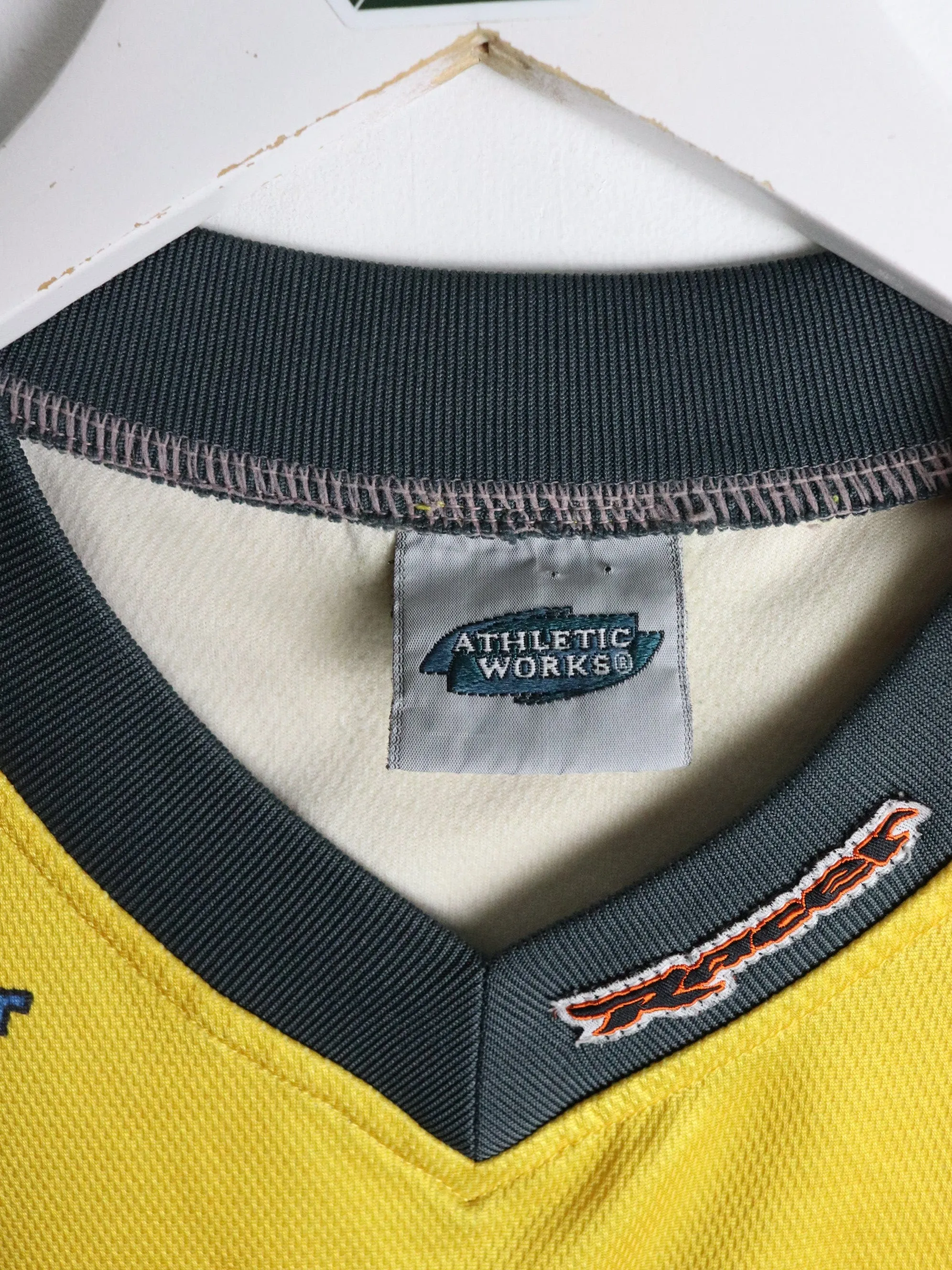 Motocross Jersey Mens XL Yellow Athletic