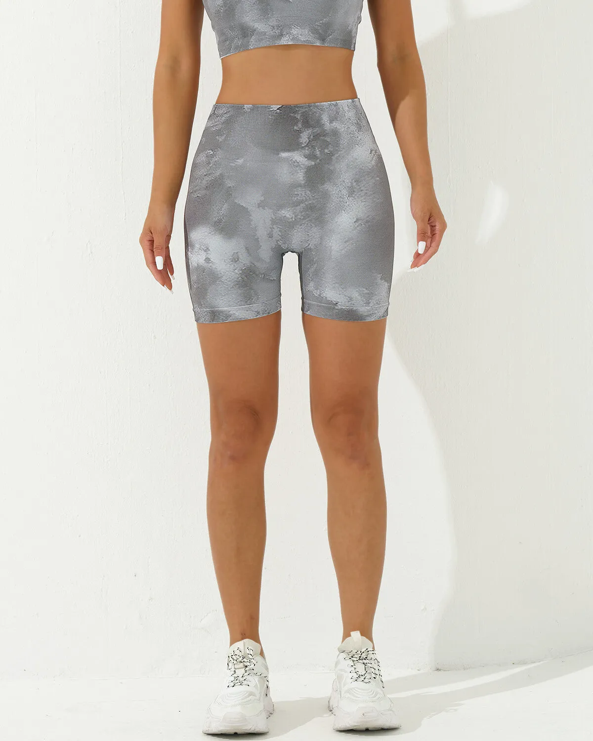 Nala Seamless Shorts - Light Grey