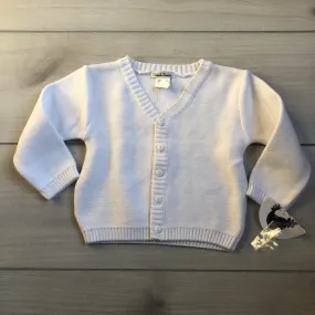 NWT Carriage Boutiques White & Pink Sweater Cardigan