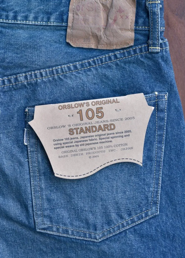 orSlow 105 Standard Original Jeans - Denim One Wash