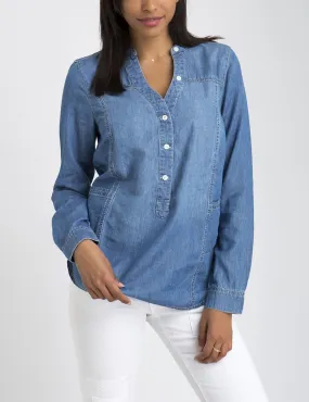 PANELED POPOVER SHIRT