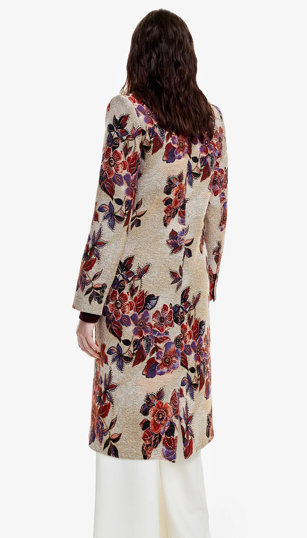 Peaked Lapel Coat