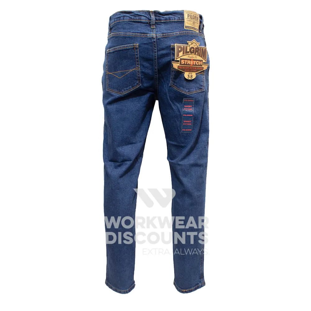 Pilgrim 1016SH Mens Stretch 5 Pocket Western Jean Short Fit