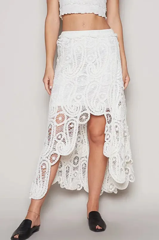 Pol Clothing Inc. Dahlia Crochet Skirt – Boho-Chic & Effortlessly Flowy