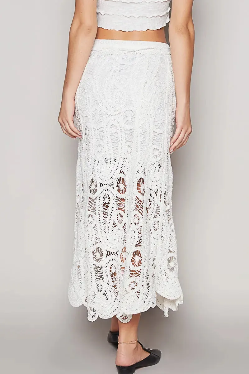Pol Clothing Inc. Dahlia Crochet Skirt – Boho-Chic & Effortlessly Flowy