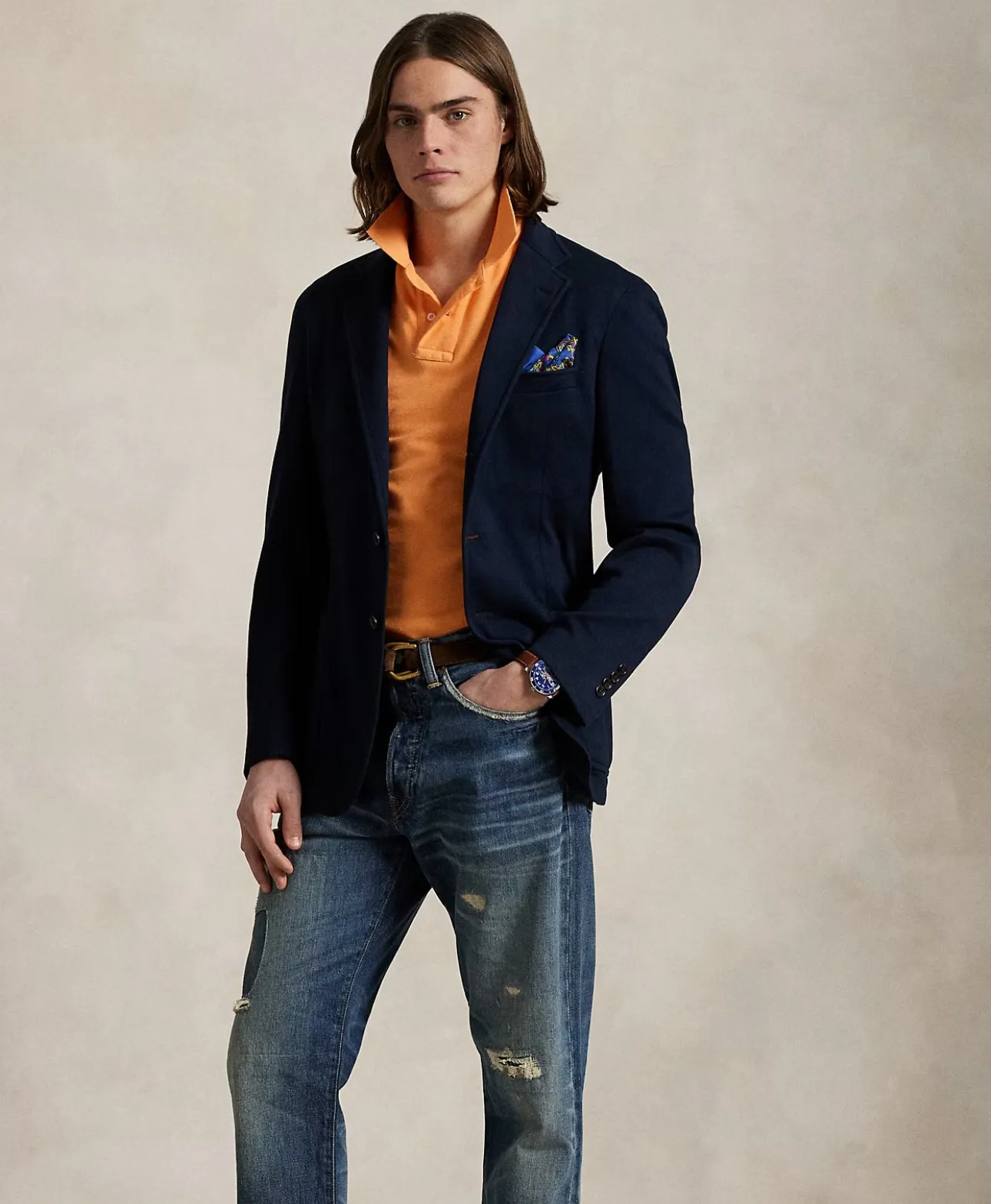 POLO RALPH LAUREN - SOFT TAILORED KNIT MESH SUIT JACKET