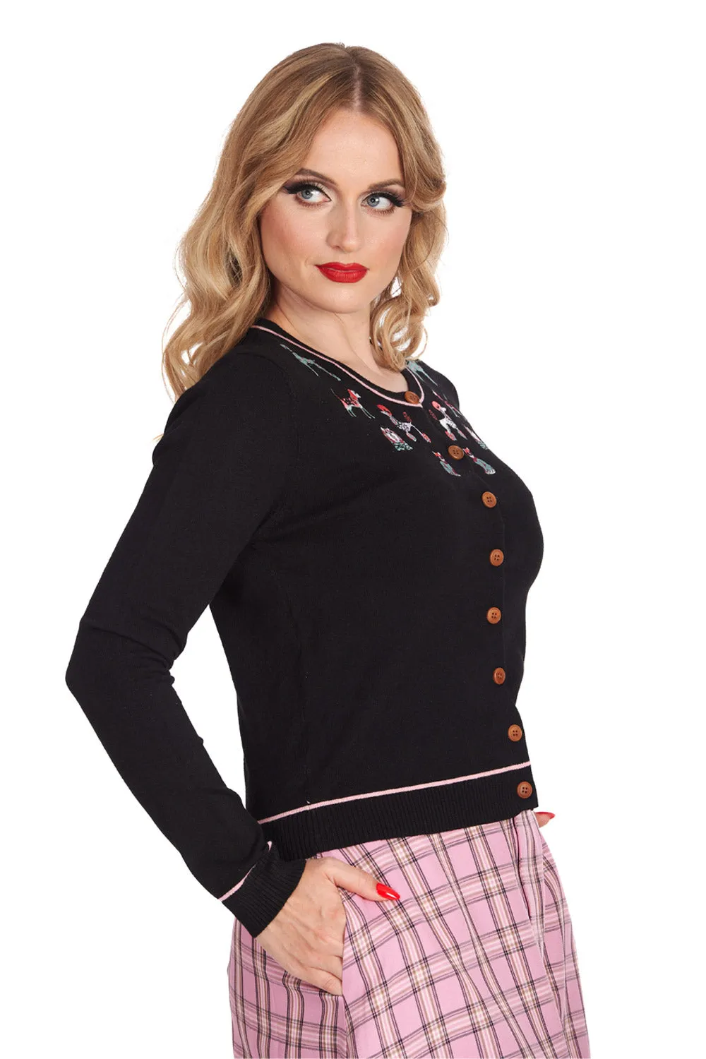 Poodle Party Cardigan