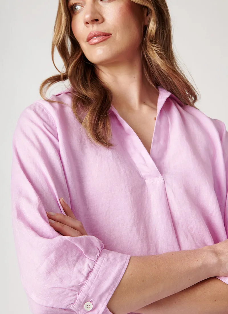 Popover Linen Shirt