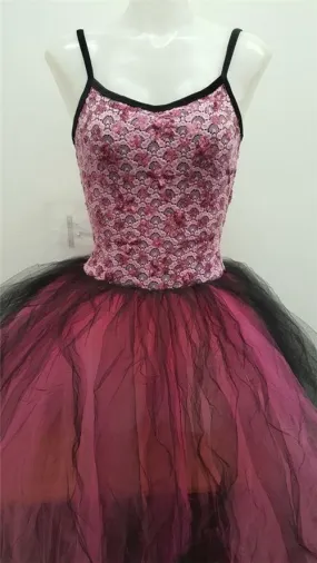Pre-Owned Costume Wish Come True  571 Large Child Pink Long Tutu Ballet