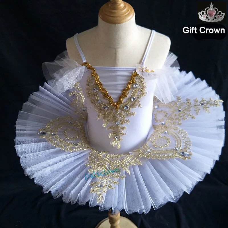 Professional Ballet Tutu Girls Blue Pink Platter Pancake Tutu Ballerina Party Dress Adult Women Child Kids Ballet Dance Costume