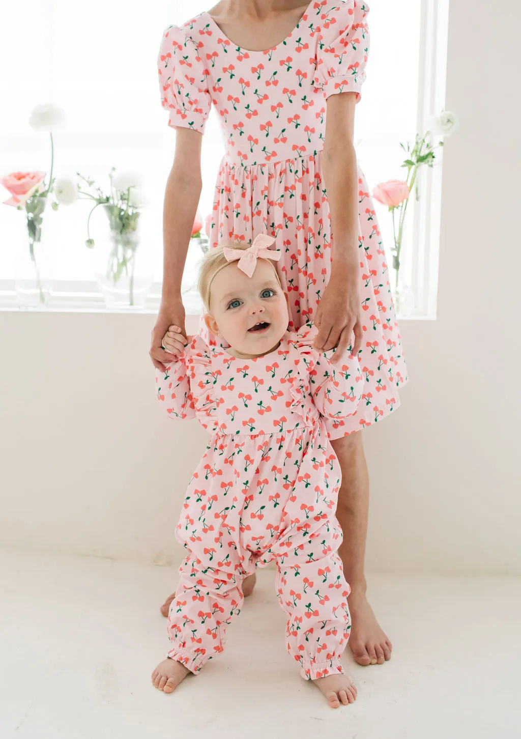 Puff Dress in Cherries