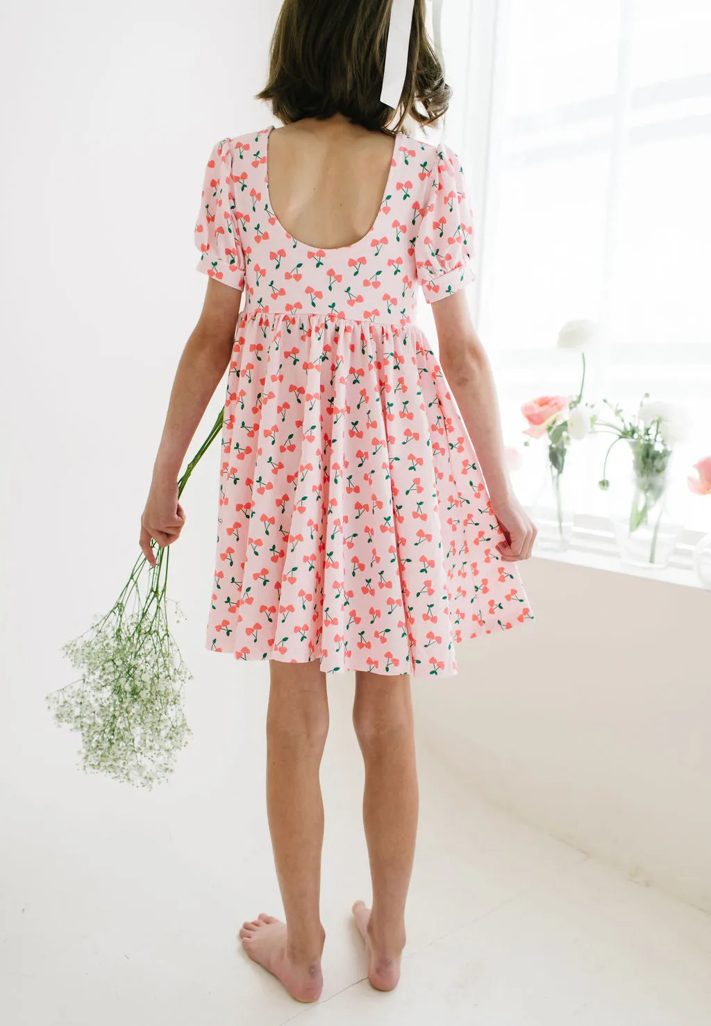Puff Dress in Cherries