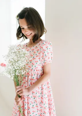 Puff Dress in Cherries