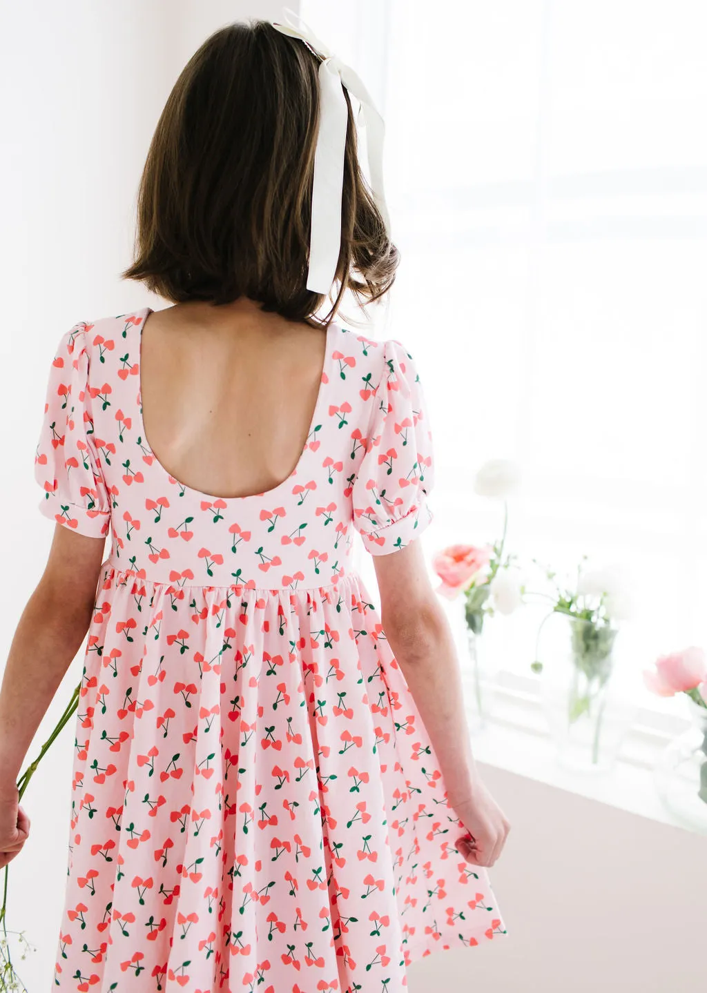 Puff Dress in Cherries