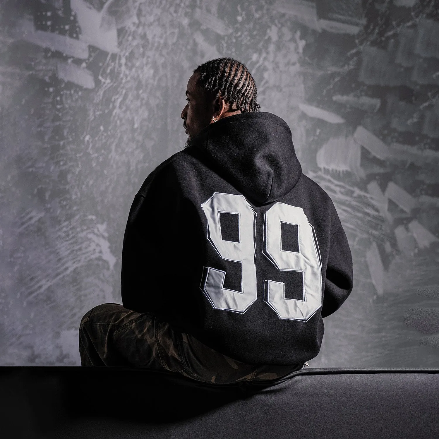 "MT99" Toxic Embroidered Cardigan Hoodie