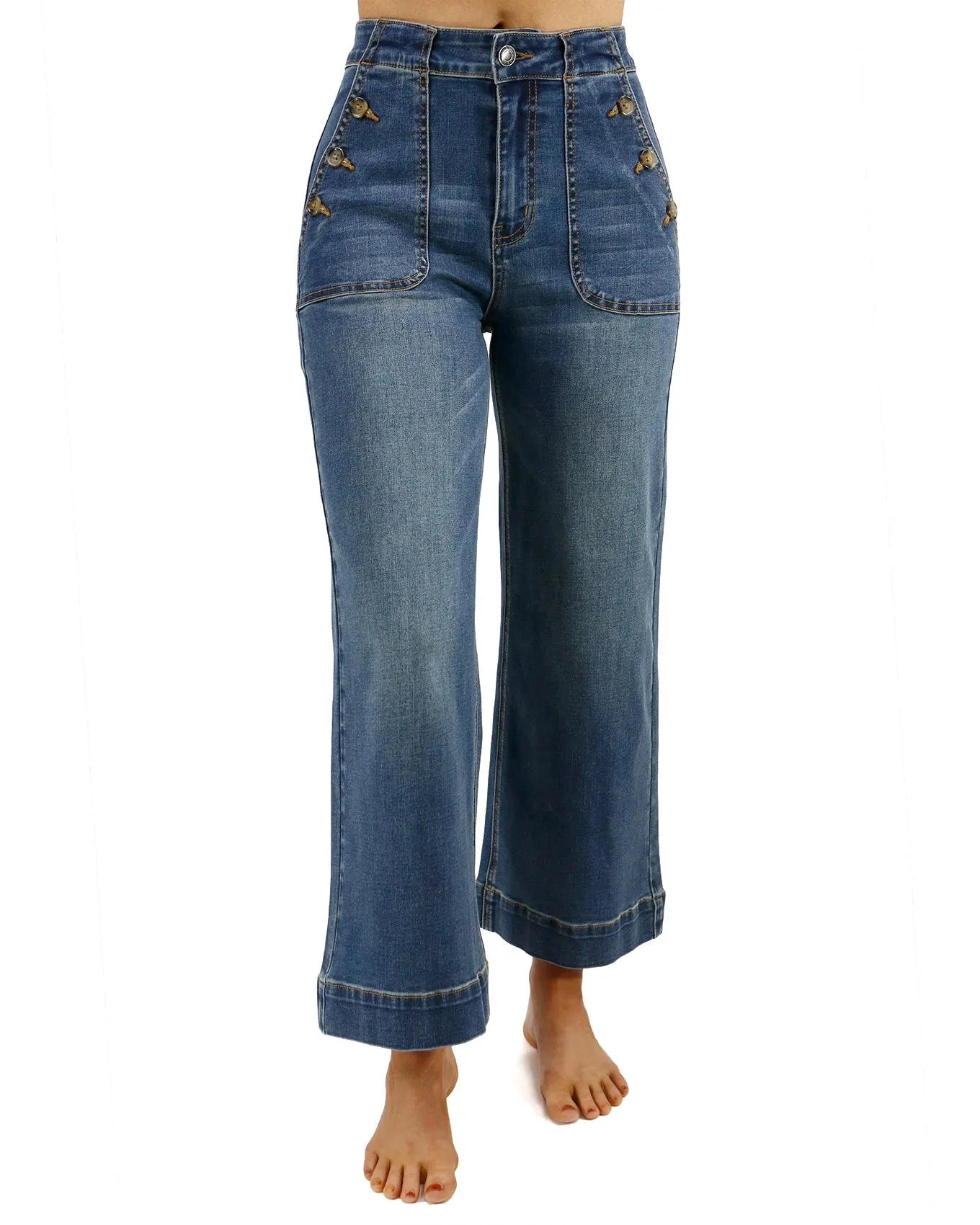 Sailor Denim Jeans in Mid-Wash