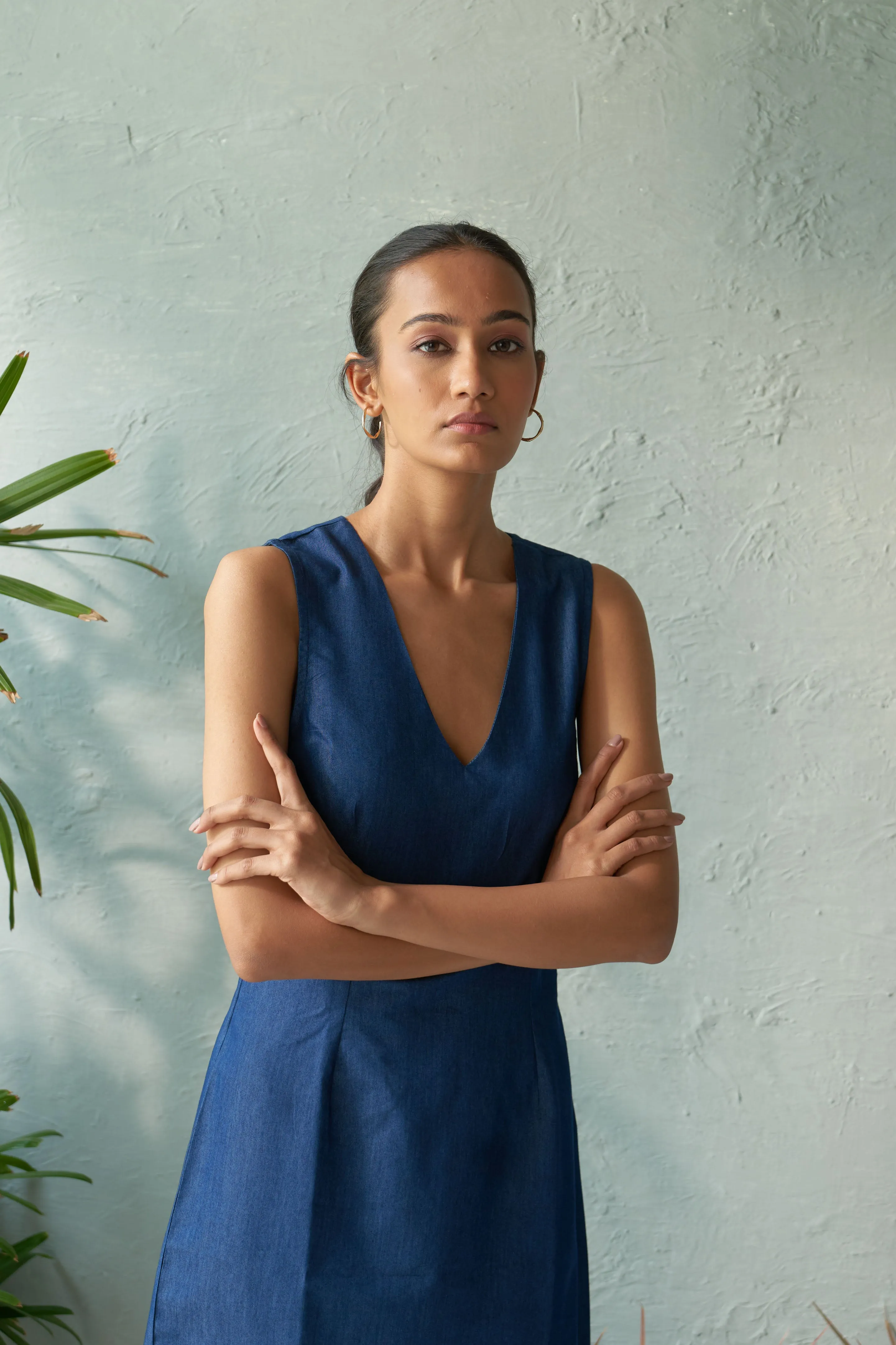 Sapphire Night Denim Dress