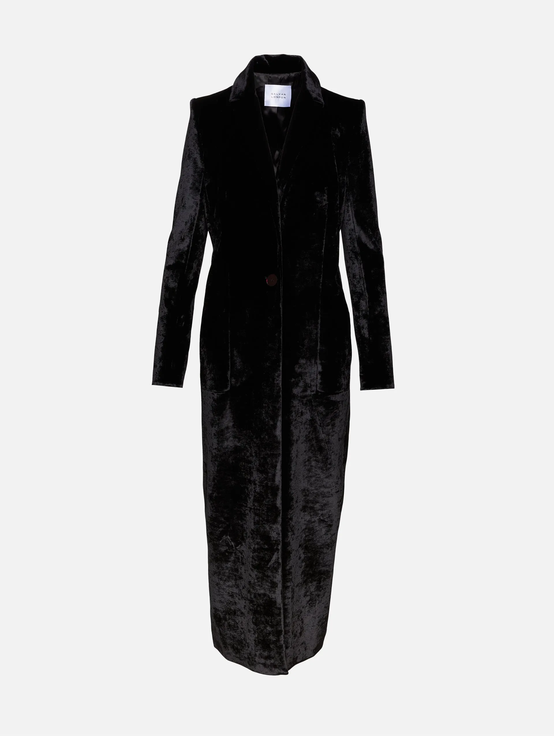Sculpted Velvet Coat