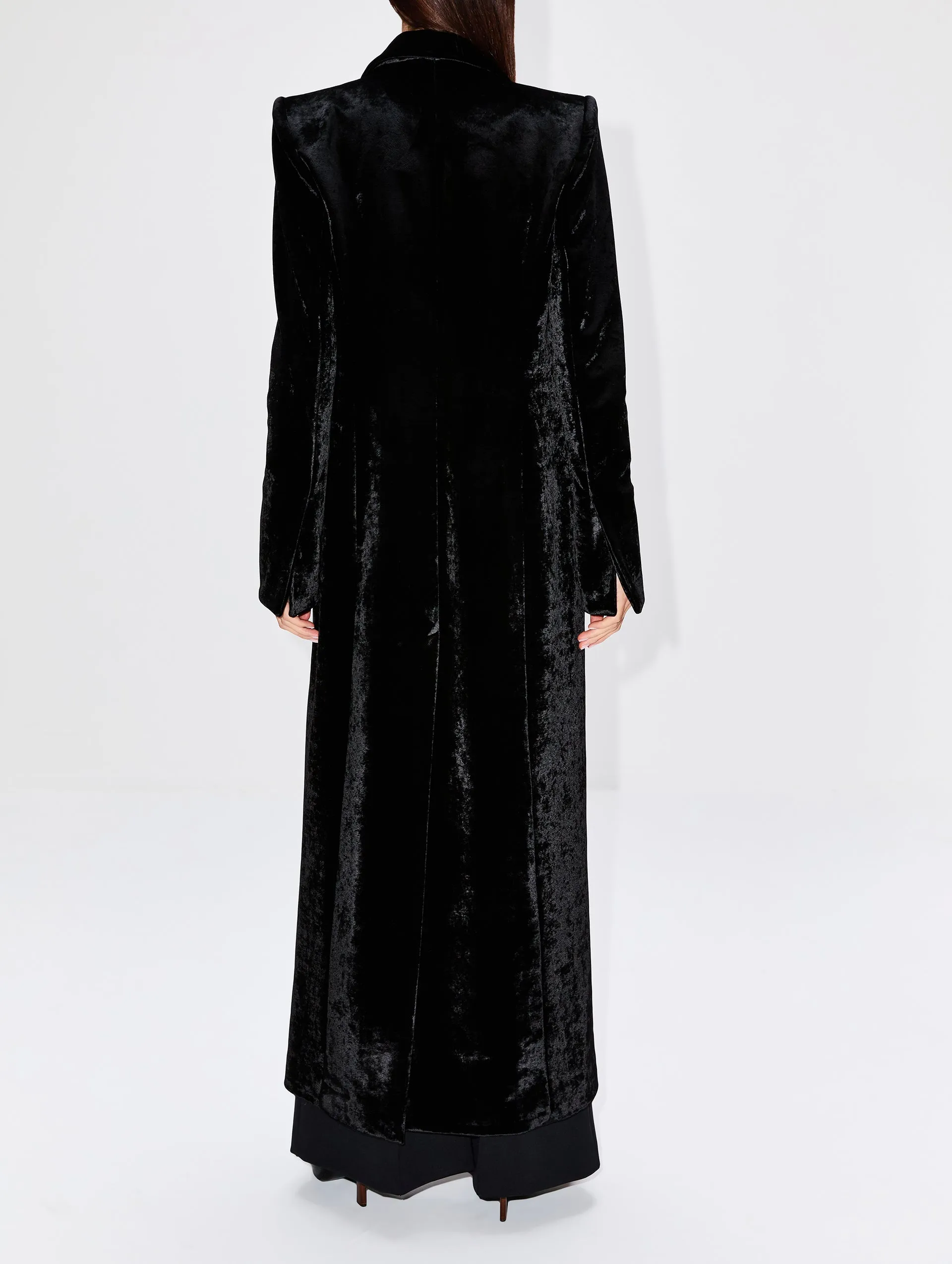 Sculpted Velvet Coat