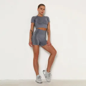 Seamless Fitness Shorts - Dark Grey