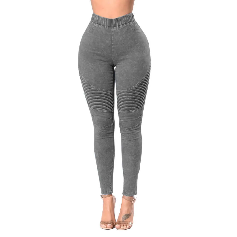 Sexy High Waist Stretch Bright Color Skinny Pants