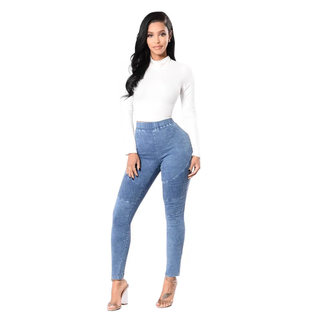Sexy High Waist Stretch Bright Color Skinny Pants