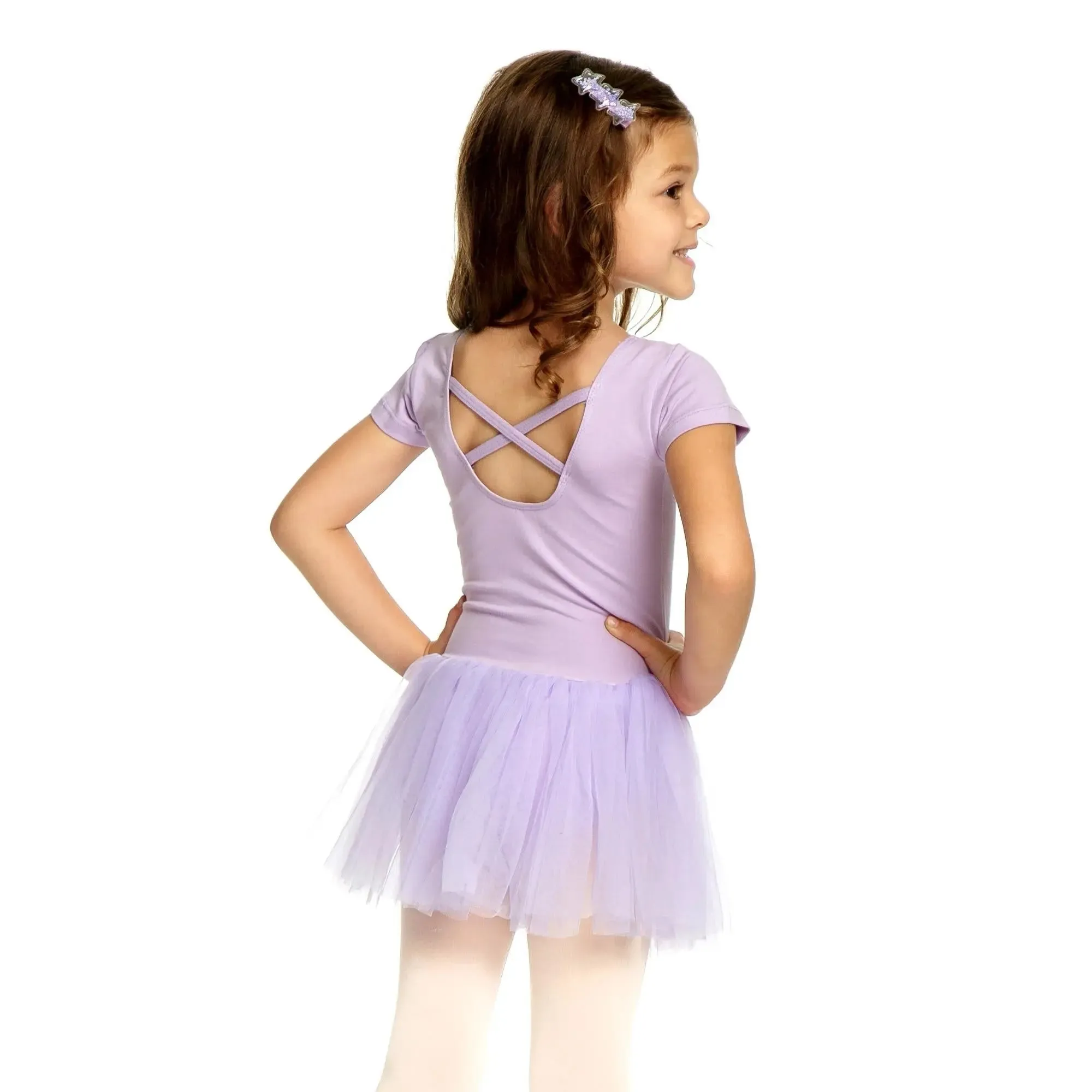 Short Sleeve Leotard Tutu Dress