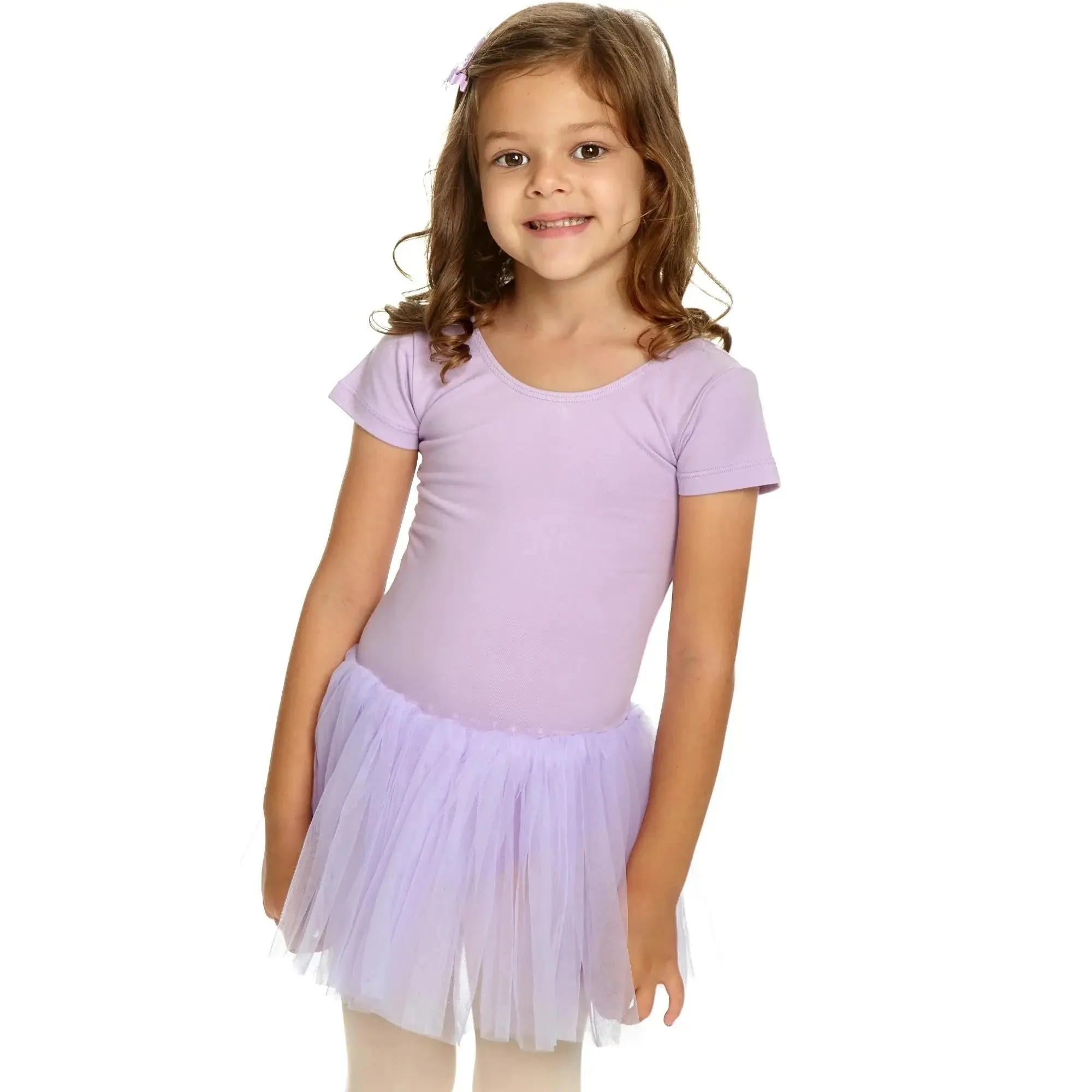 Short Sleeve Leotard Tutu Dress