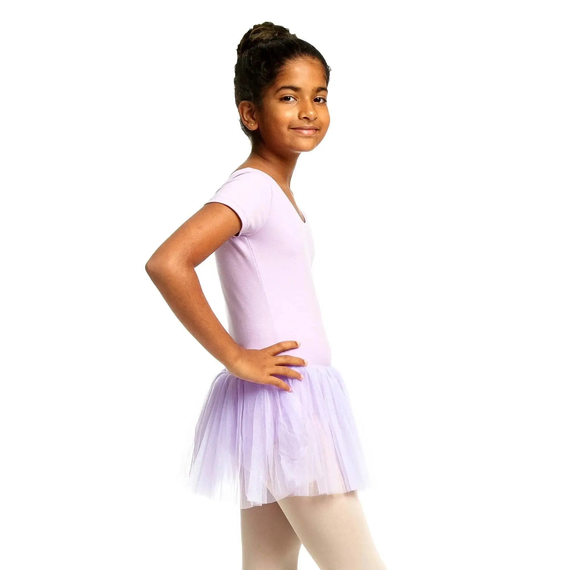 Short Sleeve Leotard Tutu Dress
